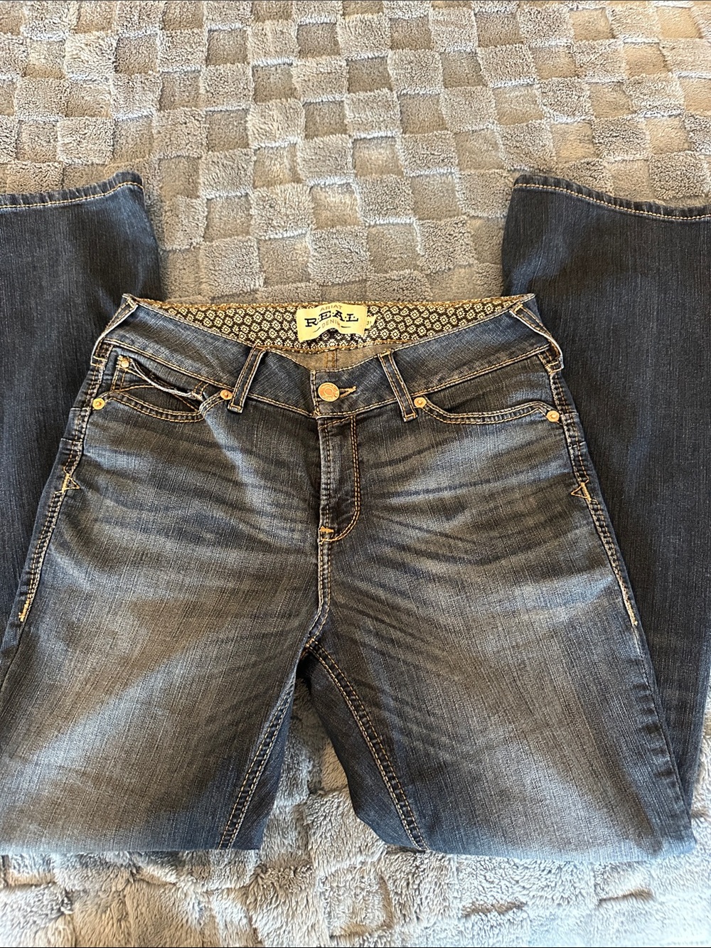 Ariat Real Denim medium blue perfect rise bootcut jeans